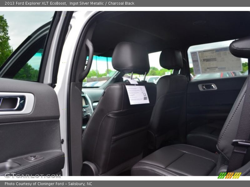 Ingot Silver Metallic / Charcoal Black 2013 Ford Explorer XLT EcoBoost
