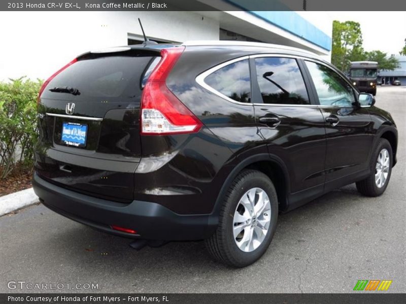 Kona Coffee Metallic / Black 2013 Honda CR-V EX-L