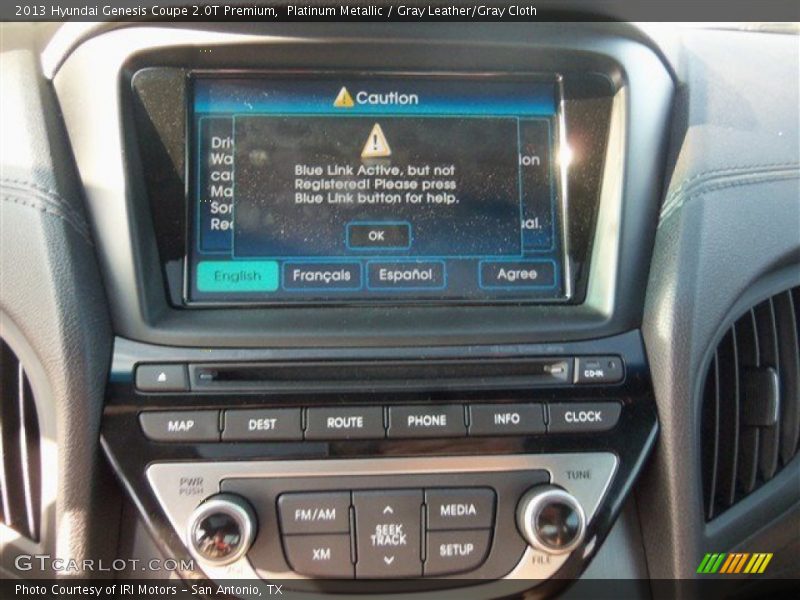Platinum Metallic / Gray Leather/Gray Cloth 2013 Hyundai Genesis Coupe 2.0T Premium