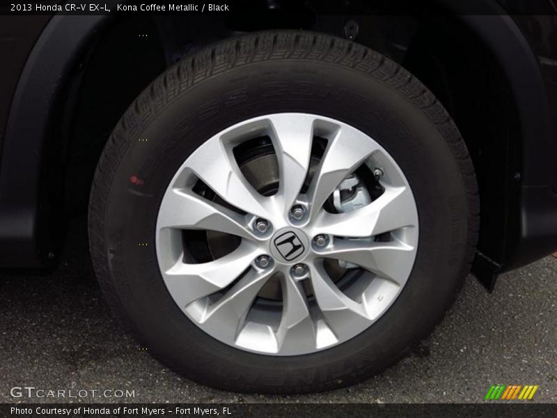 Kona Coffee Metallic / Black 2013 Honda CR-V EX-L