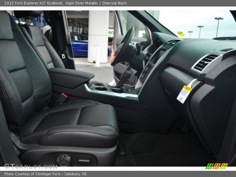 Ingot Silver Metallic / Charcoal Black 2013 Ford Explorer XLT EcoBoost