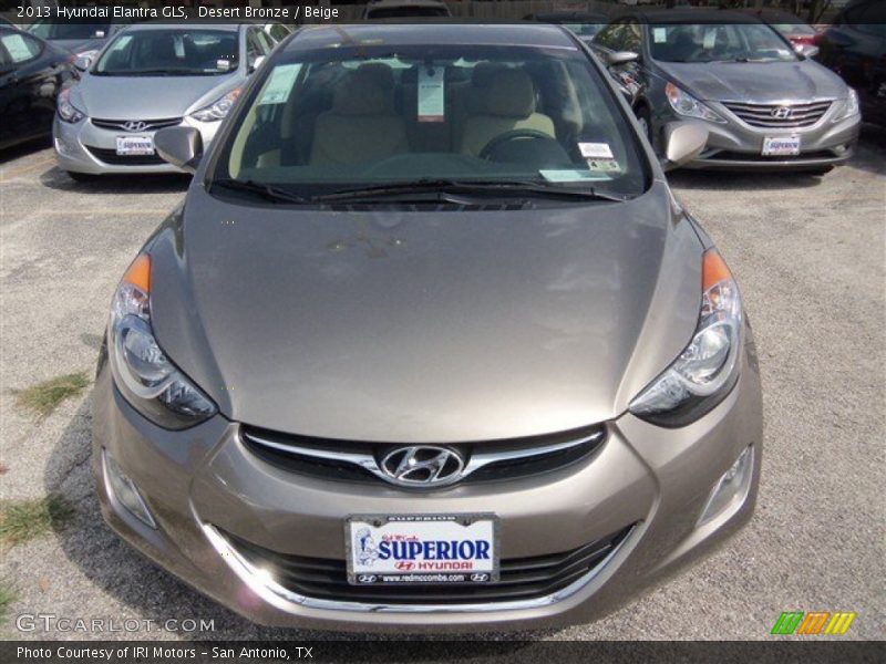 Desert Bronze / Beige 2013 Hyundai Elantra GLS