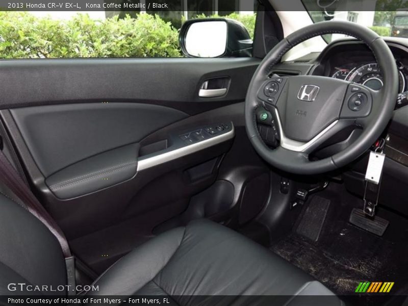 Kona Coffee Metallic / Black 2013 Honda CR-V EX-L