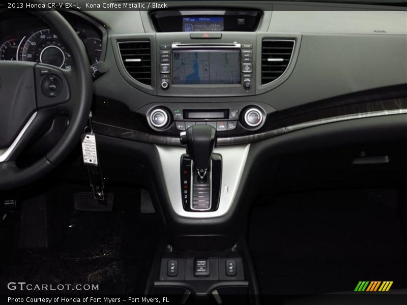 Kona Coffee Metallic / Black 2013 Honda CR-V EX-L