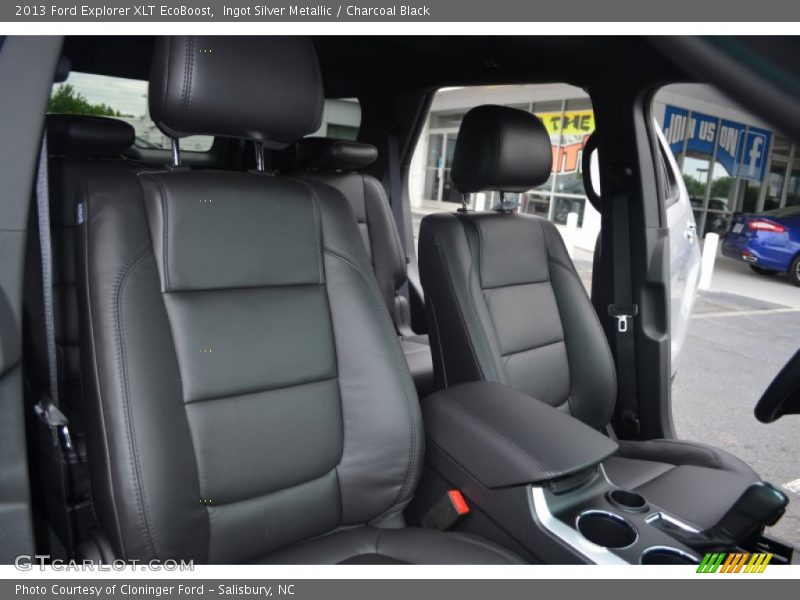 Ingot Silver Metallic / Charcoal Black 2013 Ford Explorer XLT EcoBoost