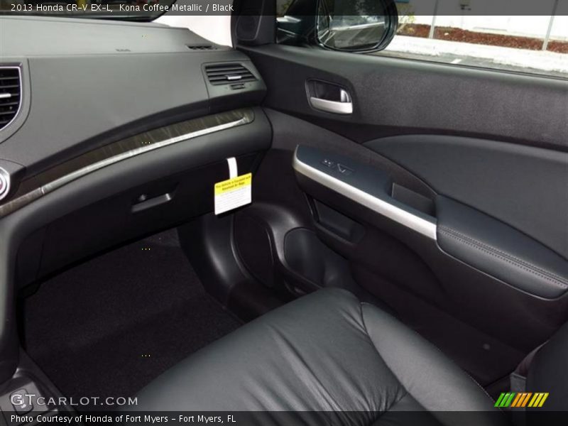 Kona Coffee Metallic / Black 2013 Honda CR-V EX-L