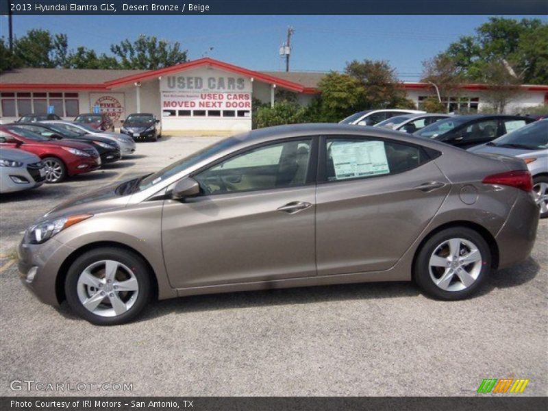 Desert Bronze / Beige 2013 Hyundai Elantra GLS