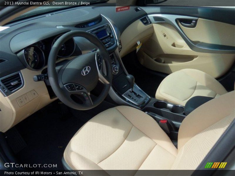Desert Bronze / Beige 2013 Hyundai Elantra GLS