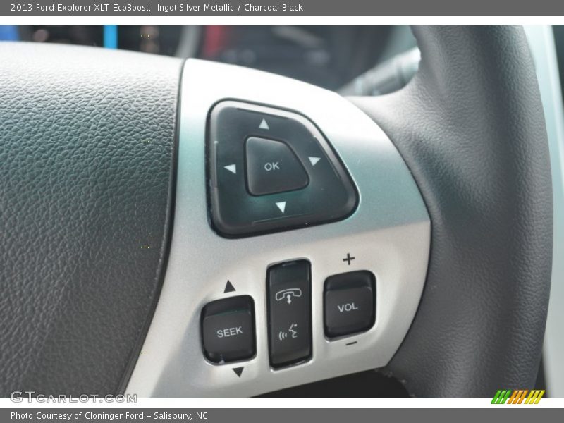 Ingot Silver Metallic / Charcoal Black 2013 Ford Explorer XLT EcoBoost