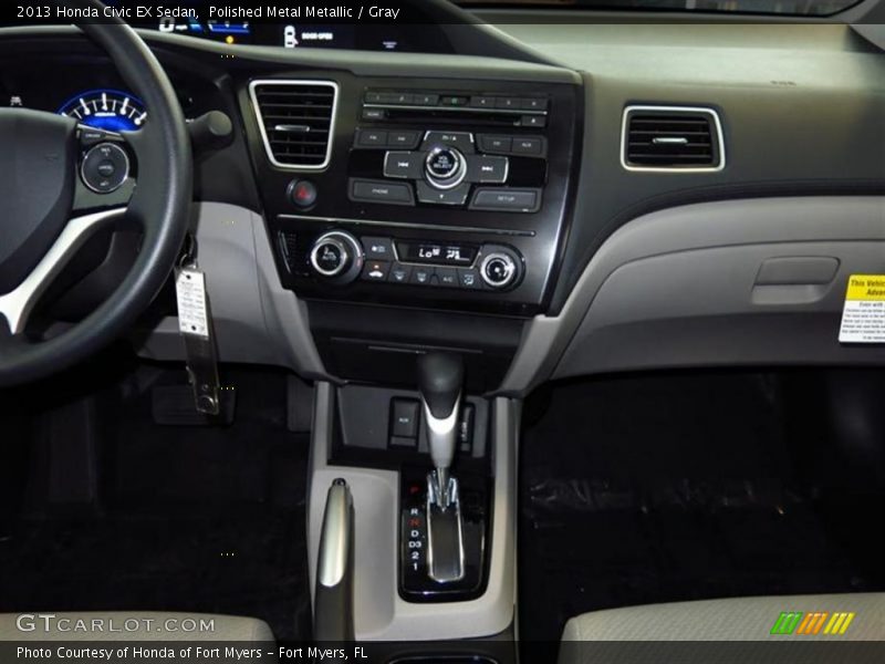 Polished Metal Metallic / Gray 2013 Honda Civic EX Sedan