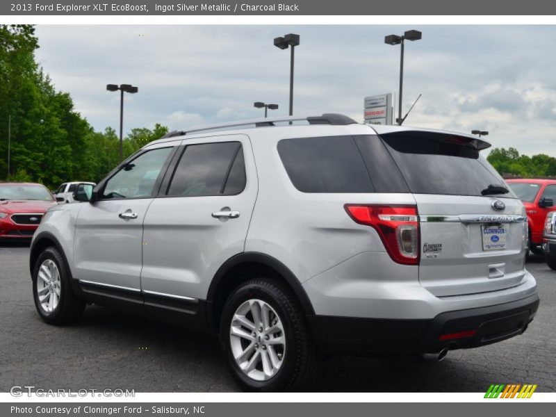 Ingot Silver Metallic / Charcoal Black 2013 Ford Explorer XLT EcoBoost