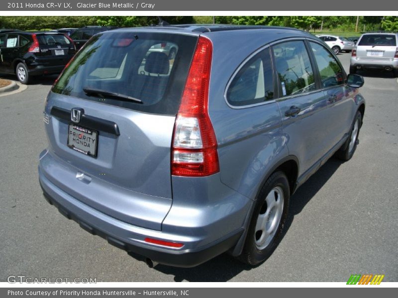 Glacier Blue Metallic / Gray 2011 Honda CR-V LX