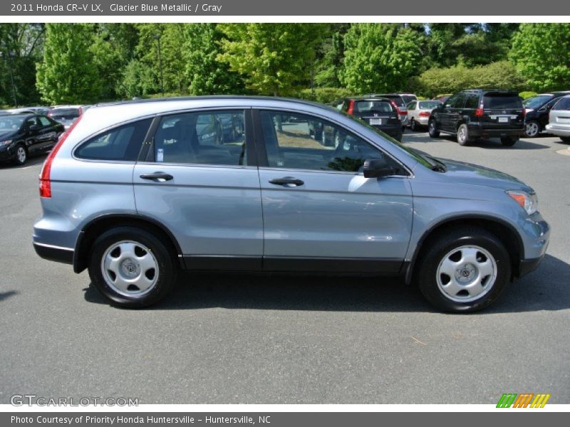 Glacier Blue Metallic / Gray 2011 Honda CR-V LX