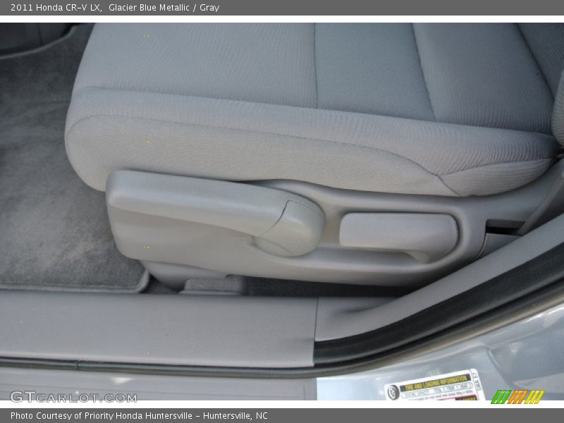 Glacier Blue Metallic / Gray 2011 Honda CR-V LX