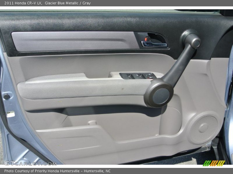 Glacier Blue Metallic / Gray 2011 Honda CR-V LX