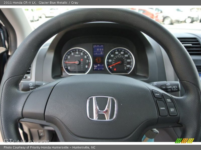 Glacier Blue Metallic / Gray 2011 Honda CR-V LX