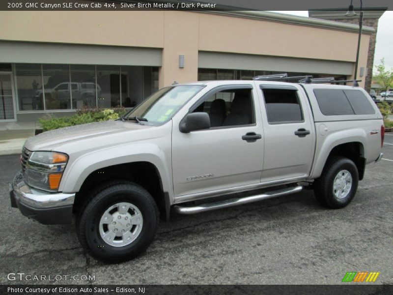 Silver Birch Metallic / Dark Pewter 2005 GMC Canyon SLE Crew Cab 4x4