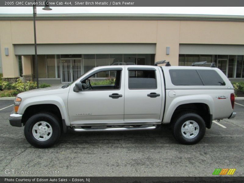 Silver Birch Metallic / Dark Pewter 2005 GMC Canyon SLE Crew Cab 4x4