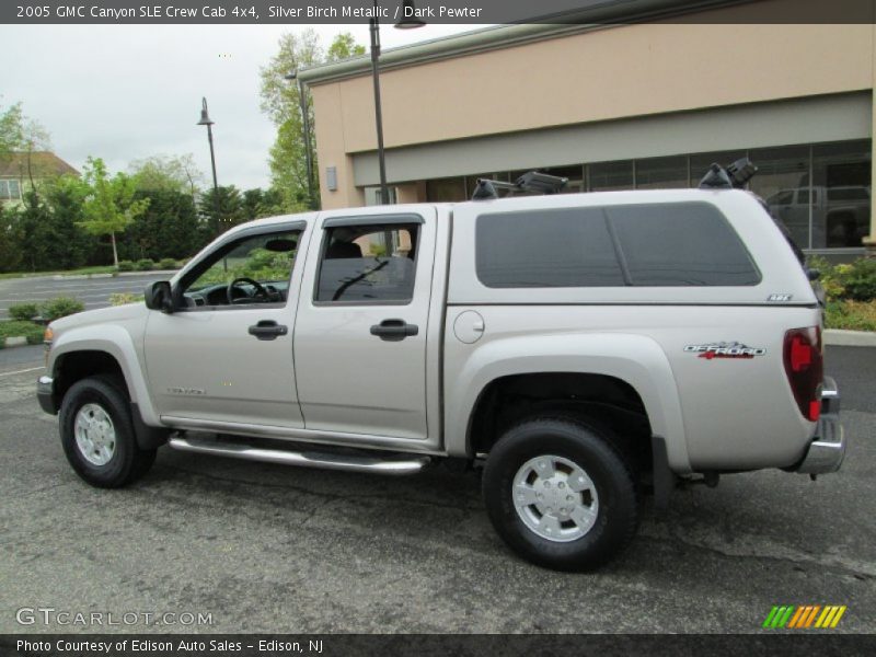 Silver Birch Metallic / Dark Pewter 2005 GMC Canyon SLE Crew Cab 4x4