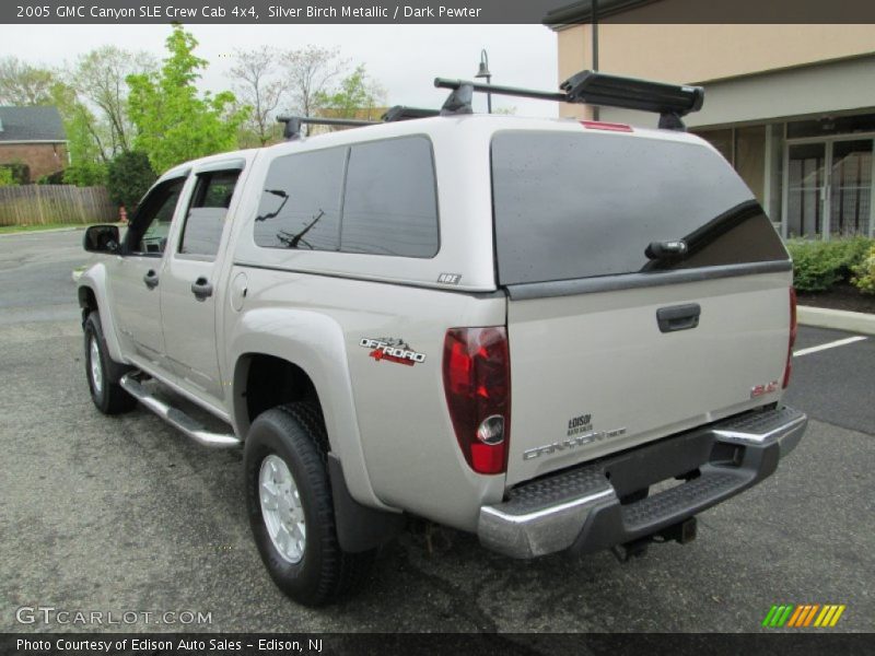 Silver Birch Metallic / Dark Pewter 2005 GMC Canyon SLE Crew Cab 4x4