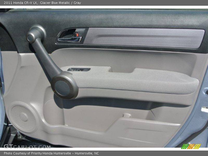 Glacier Blue Metallic / Gray 2011 Honda CR-V LX