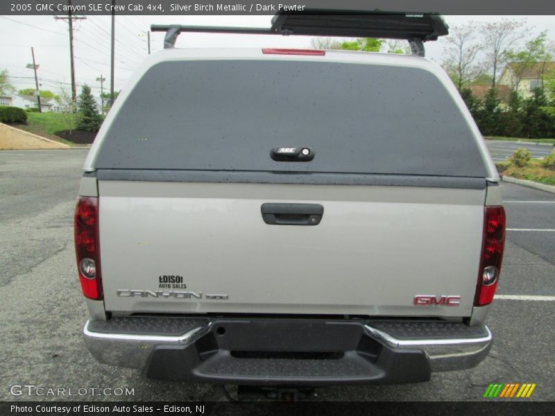Silver Birch Metallic / Dark Pewter 2005 GMC Canyon SLE Crew Cab 4x4