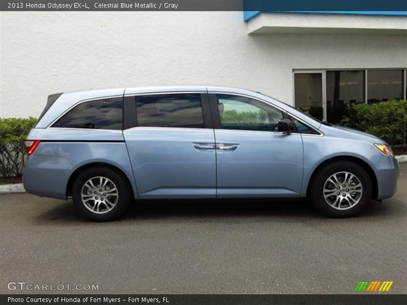 Celestial Blue Metallic / Gray 2013 Honda Odyssey EX-L