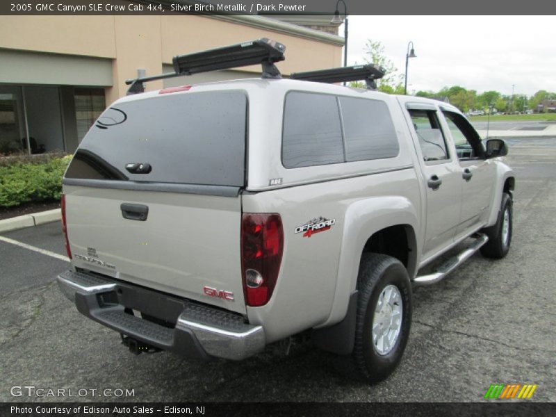 Silver Birch Metallic / Dark Pewter 2005 GMC Canyon SLE Crew Cab 4x4