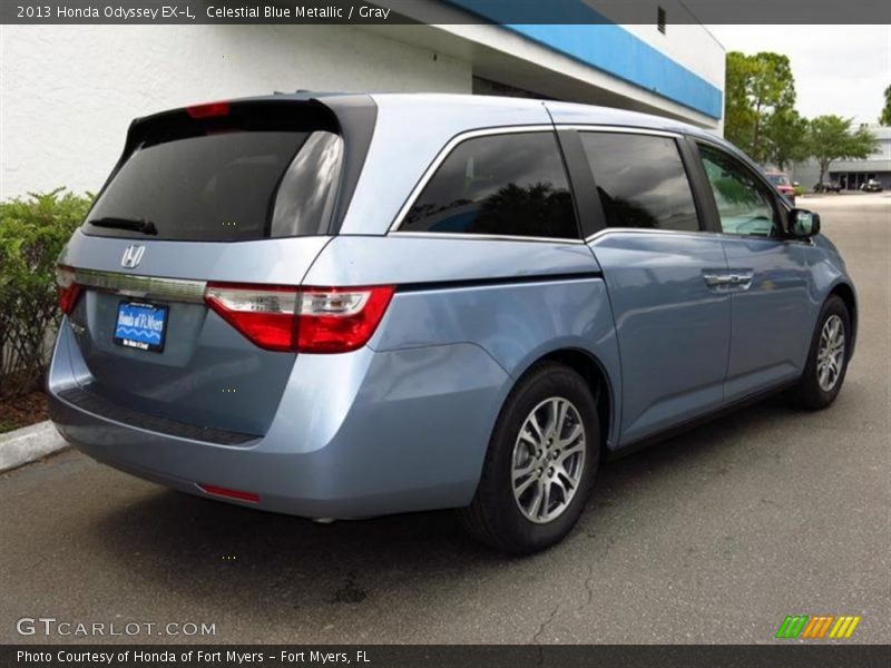Celestial Blue Metallic / Gray 2013 Honda Odyssey EX-L