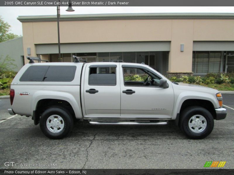 Silver Birch Metallic / Dark Pewter 2005 GMC Canyon SLE Crew Cab 4x4