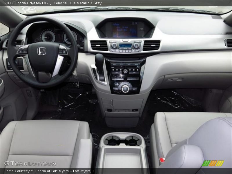 Celestial Blue Metallic / Gray 2013 Honda Odyssey EX-L