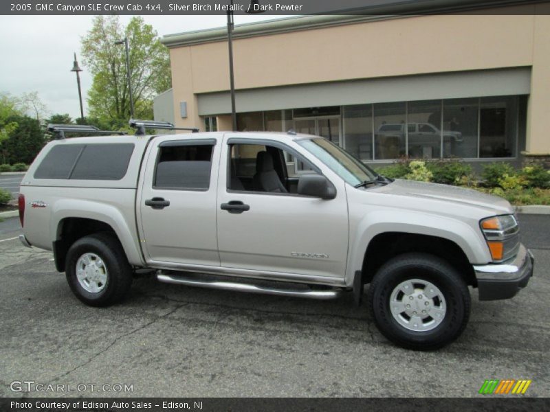Silver Birch Metallic / Dark Pewter 2005 GMC Canyon SLE Crew Cab 4x4