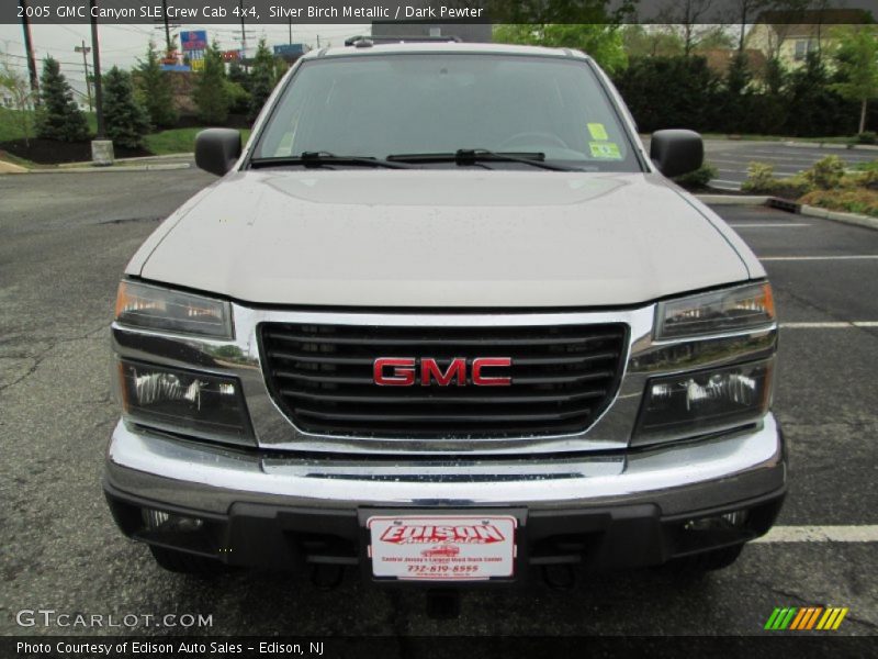 Silver Birch Metallic / Dark Pewter 2005 GMC Canyon SLE Crew Cab 4x4