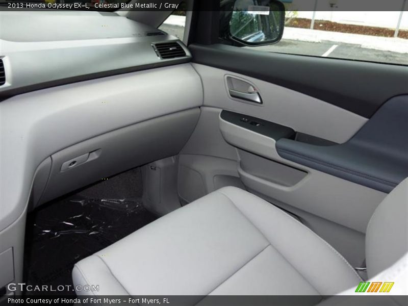 Celestial Blue Metallic / Gray 2013 Honda Odyssey EX-L