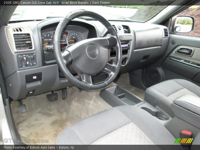 Silver Birch Metallic / Dark Pewter 2005 GMC Canyon SLE Crew Cab 4x4