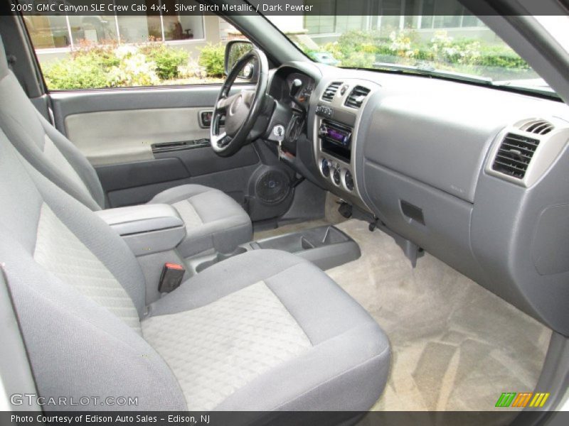 Silver Birch Metallic / Dark Pewter 2005 GMC Canyon SLE Crew Cab 4x4