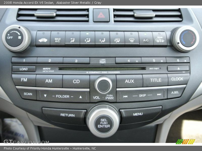Controls of 2008 Accord EX V6 Sedan