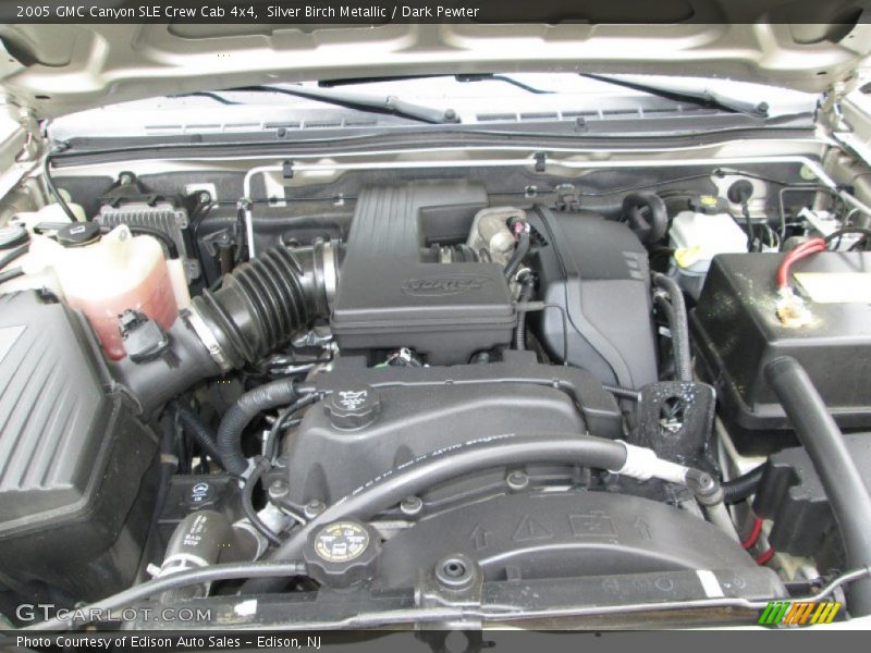 Silver Birch Metallic / Dark Pewter 2005 GMC Canyon SLE Crew Cab 4x4