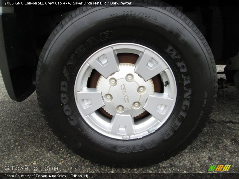 Silver Birch Metallic / Dark Pewter 2005 GMC Canyon SLE Crew Cab 4x4