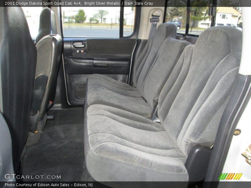 Bright Silver Metallic / Dark Slate Gray 2001 Dodge Dakota Sport Quad Cab 4x4