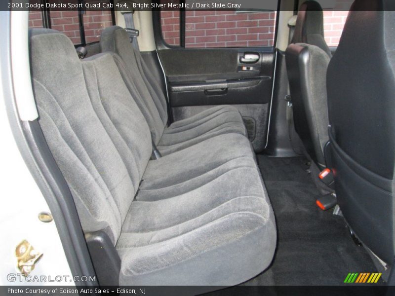 Bright Silver Metallic / Dark Slate Gray 2001 Dodge Dakota Sport Quad Cab 4x4