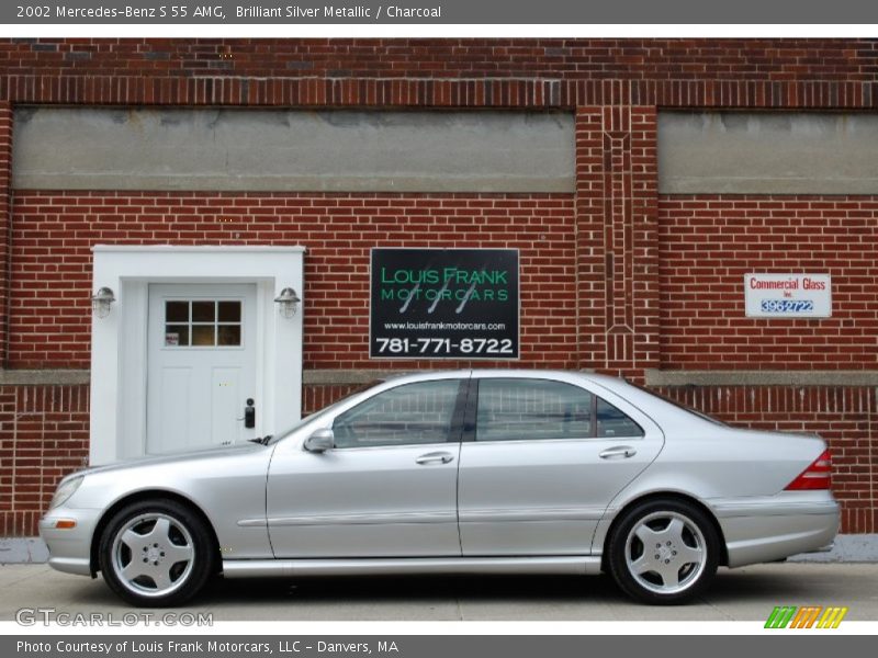 Brilliant Silver Metallic / Charcoal 2002 Mercedes-Benz S 55 AMG