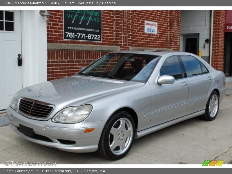 Brilliant Silver Metallic / Charcoal 2002 Mercedes-Benz S 55 AMG