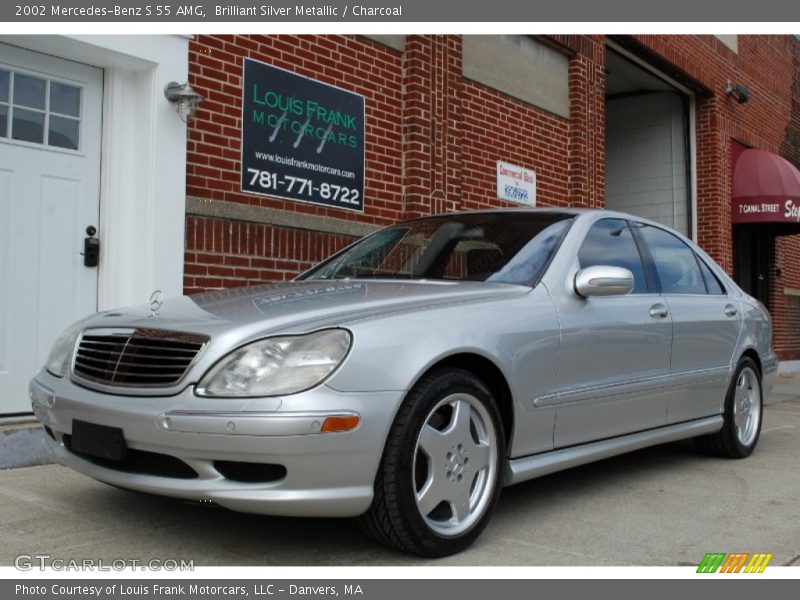 Brilliant Silver Metallic / Charcoal 2002 Mercedes-Benz S 55 AMG