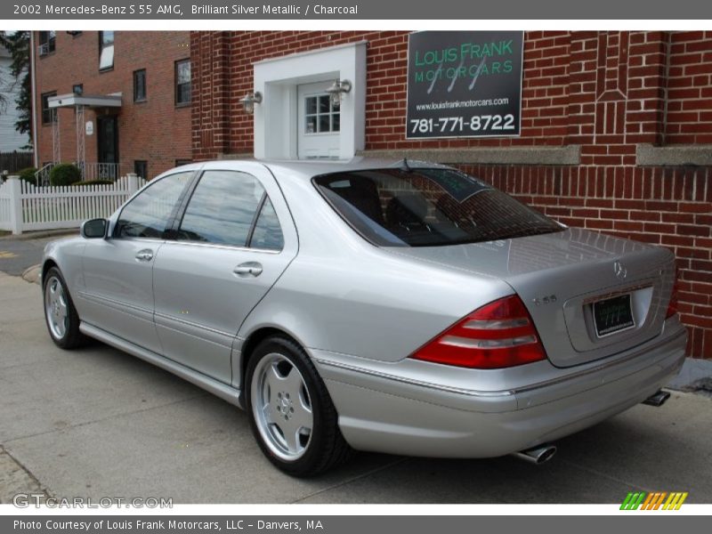 Brilliant Silver Metallic / Charcoal 2002 Mercedes-Benz S 55 AMG