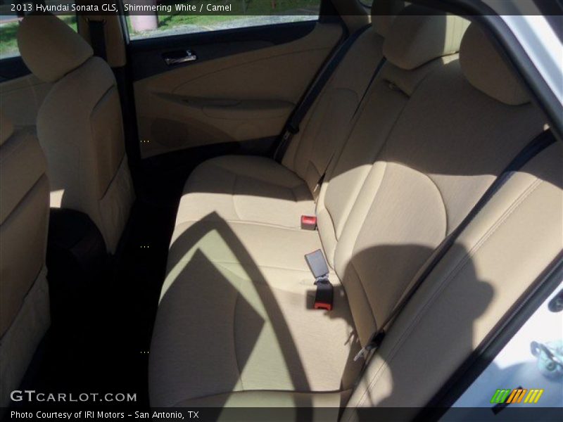 Shimmering White / Camel 2013 Hyundai Sonata GLS
