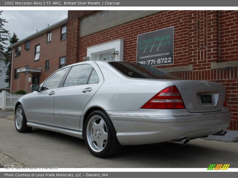 Brilliant Silver Metallic / Charcoal 2002 Mercedes-Benz S 55 AMG
