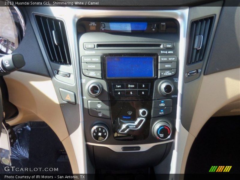Shimmering White / Camel 2013 Hyundai Sonata GLS