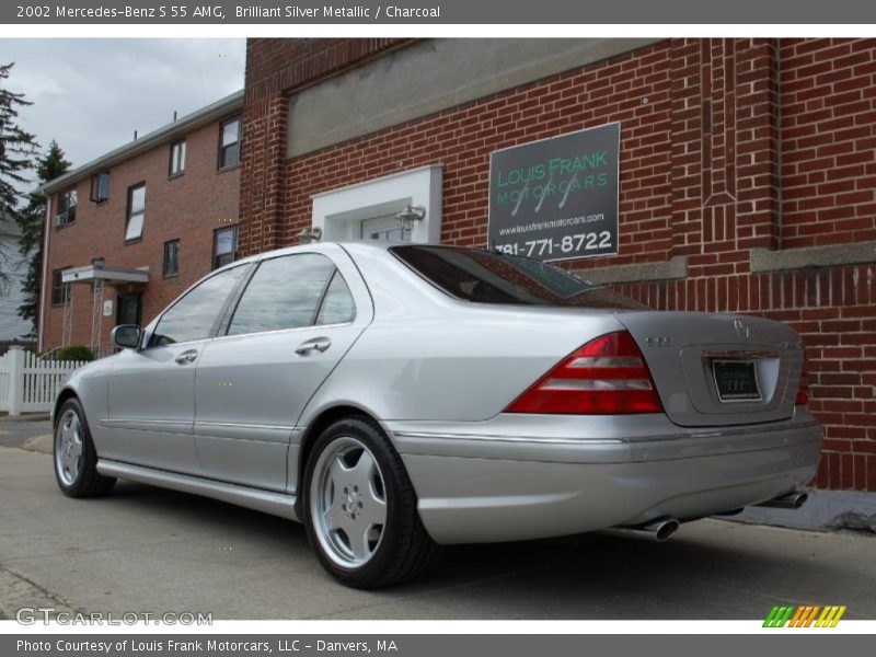Brilliant Silver Metallic / Charcoal 2002 Mercedes-Benz S 55 AMG