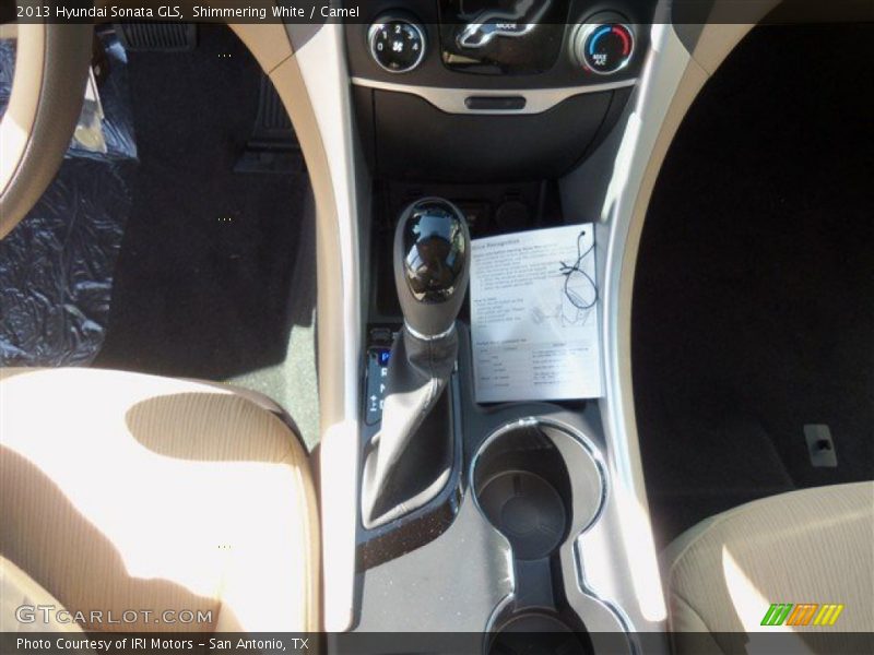 Shimmering White / Camel 2013 Hyundai Sonata GLS